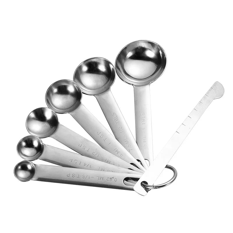 Stainless steel measuring spoon