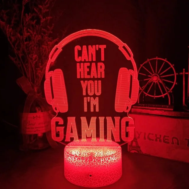 3D LED Gaming Lamp Powered Night Light
