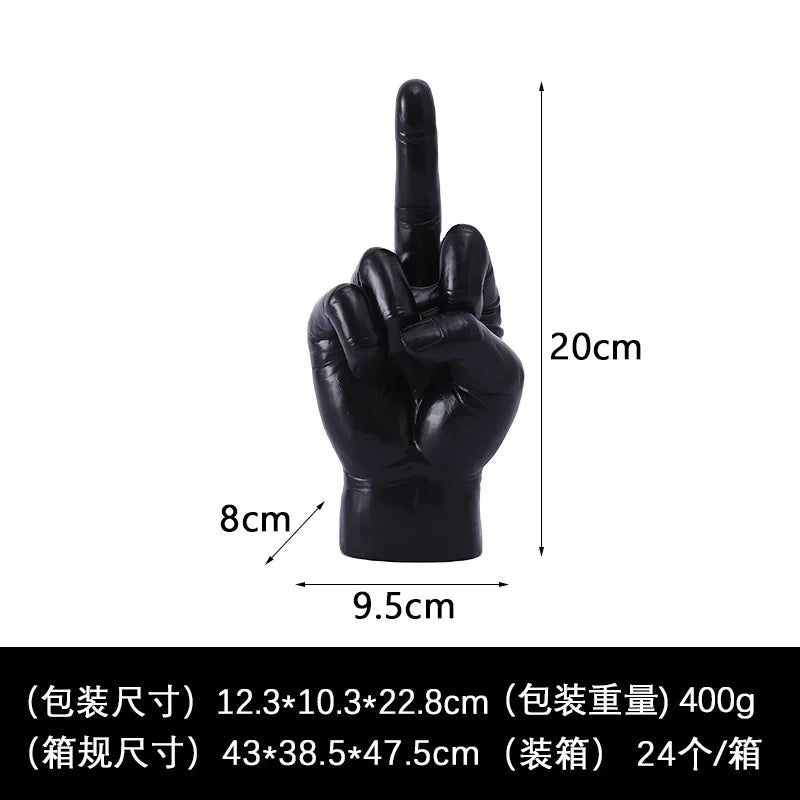 Resin Handicrafts Cute Middle Finger