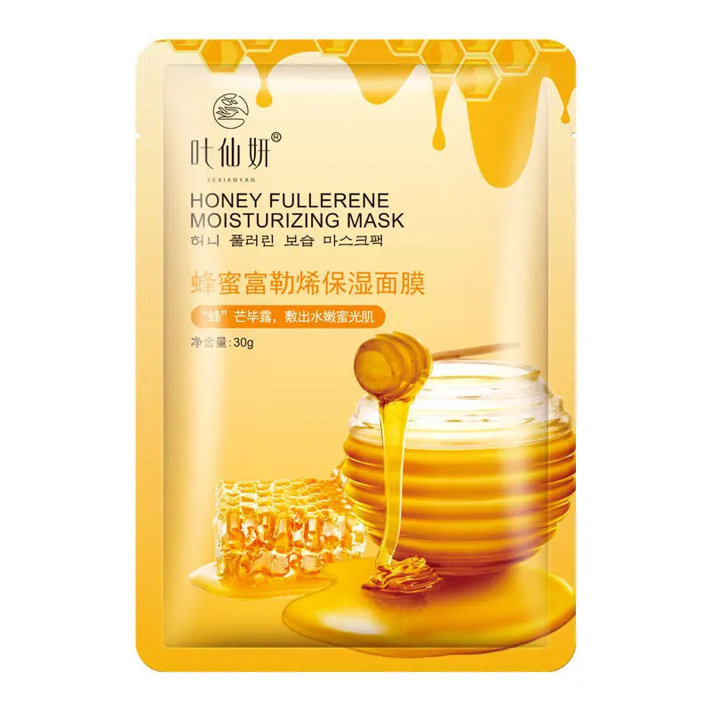 12 Pieces Blueberry Facial Masks Aloe Cucumber Peach Fresh Fruit Moisturizing Face Mask Sheets Facial Skin Care